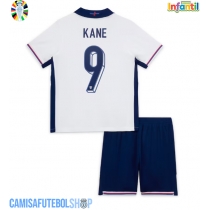 Camisa de time de futebol Inglaterra Harry Kane #9 Replicas 1º Equipamento Infantil Europeu 2024 Manga Curta (+ Calças curtas)